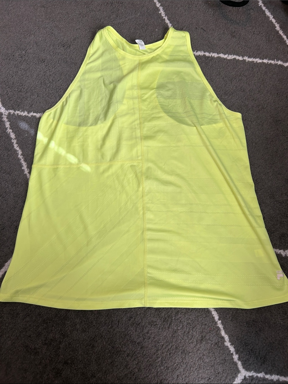 Fila Sport High-Visibility Yellow Athletic Tank Top
